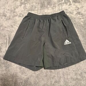 Adidas Women's Dark Gray Athletic Shorts Breathable Mesh AeroReady